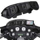 3-Pocket-Windshield-Bag-Pouch-for-Harley-Touring-Electra-Street-Tri-Glide-1996-2013