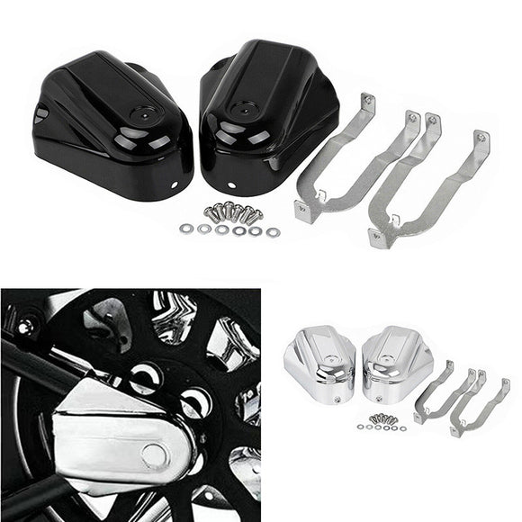 Bar-Shield-Rear-Axle-Covers-Swingarm-Cap-For-Harley-Softail-FLSTC-FLSTN-2008-2017